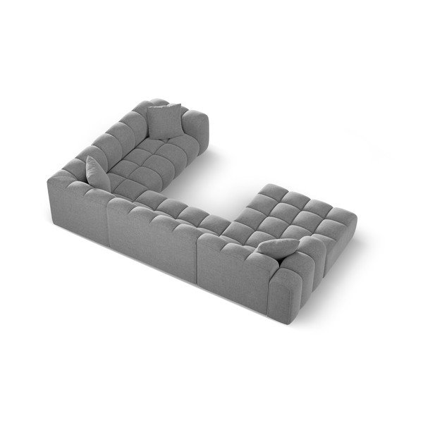 Helehall šenillist nurgadiivan (parem nurk/U-kujuline) Treno - Cosmopolitan Design-image-3