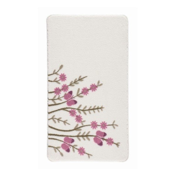 Bílá předložka do koupelny Confetti Bathmats Aroma, 80 x 140 cm-image-1
