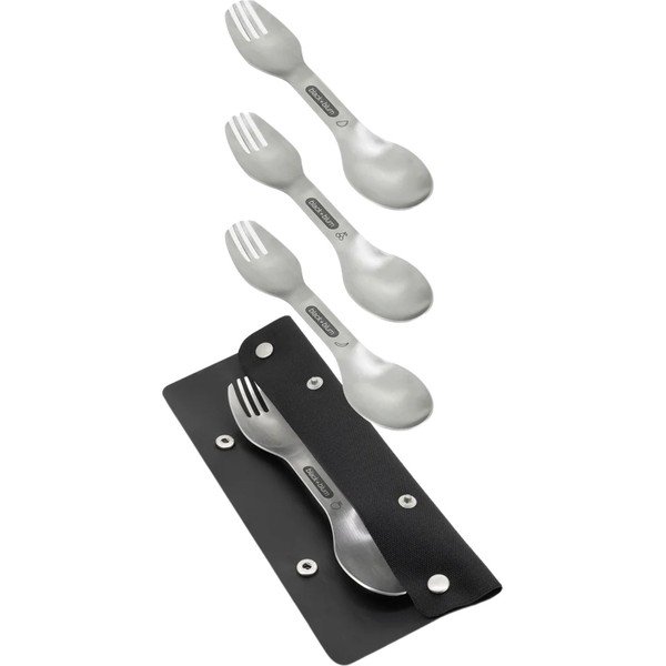 Roostevabast terasest kahvlid 4 tk komplektis Spork - Black + Blum-image-3