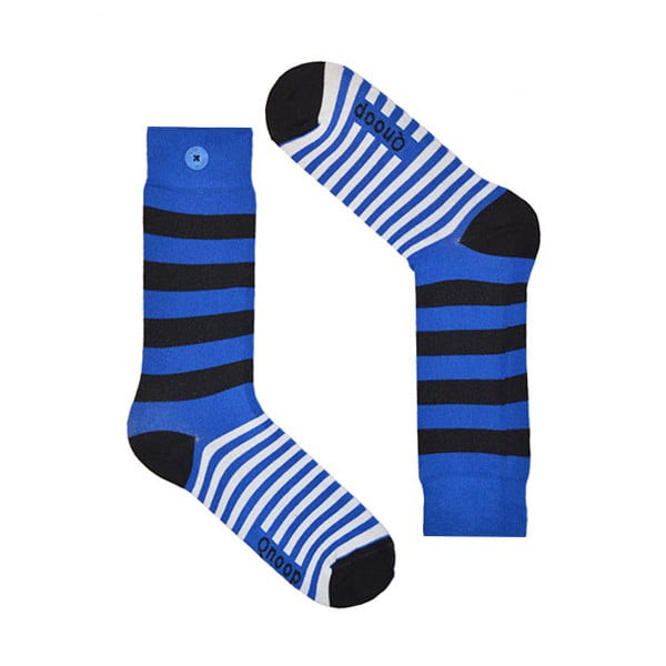 Ponožky Qnoop Linear Wide Blue, vel. 43-46