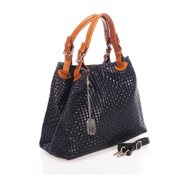 Tumesinine nahast käekott Federica Bass Hydri - Federica Bassi-image-2