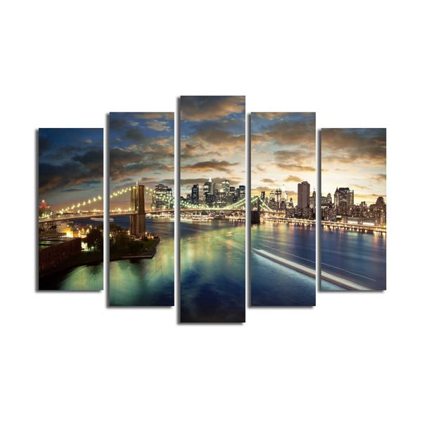 Vícedílný obraz New Yor City, 105 x 70 cm