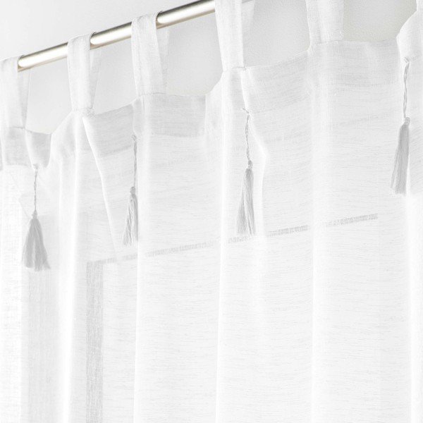 Valge kardin 140x240 cm Dalila - douceur d'intérieur-image-1