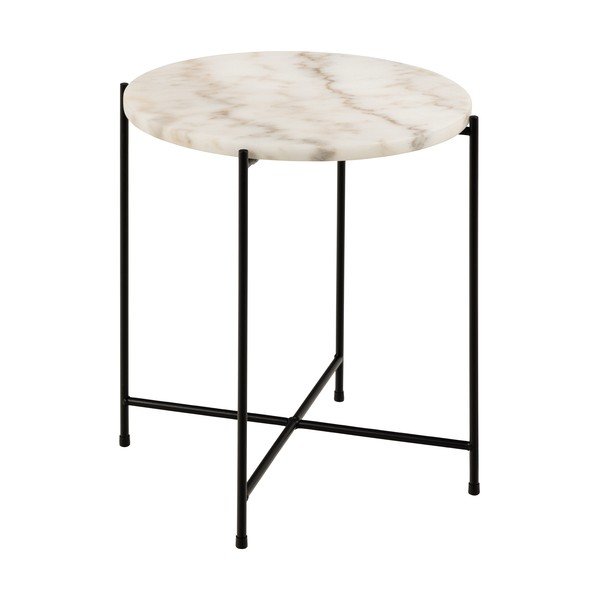 Ümmargune abilaud marmorist pealispinnaga ø 42 cm Avila - Actona