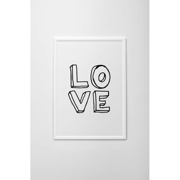 Autorský plakát Written Love, vel. A3