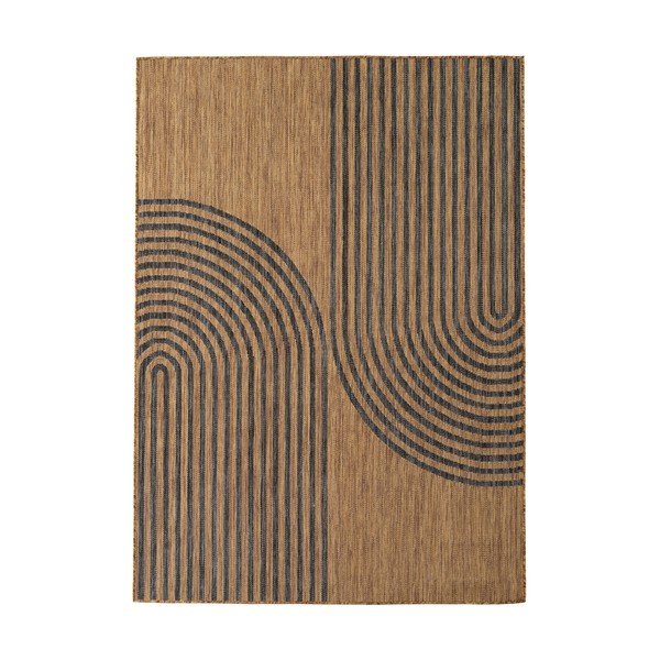 Must/pruun sise- ja õuevaip 200x290 cm Mira 1453 - Ayyildiz Carpets