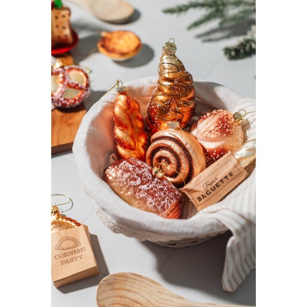 Klaasist jõulukaunistus, 3,5 cm Plait Bread – Sass & Belle-image-3