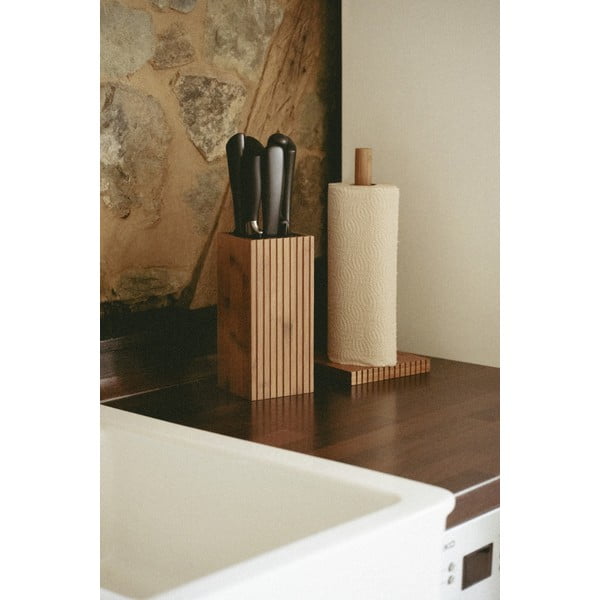 Puiduvärvi bambus majapidamispaberi stend Mera – Wenko-image-1