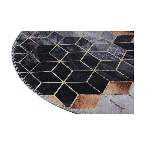 Must-valge pestav vaip 120x180 cm - Vitaus-image-2