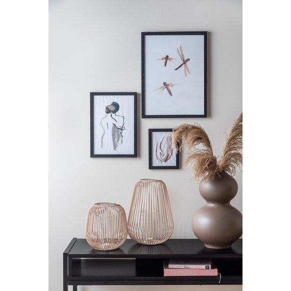 Helepruun laualatern, kõrgus 21 cm - PT LIVING-image-1