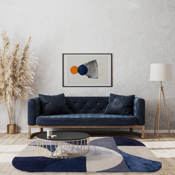 Tumesinine villane vaip 160x230 cm Indigo - Asiatic Carpets-image-1
