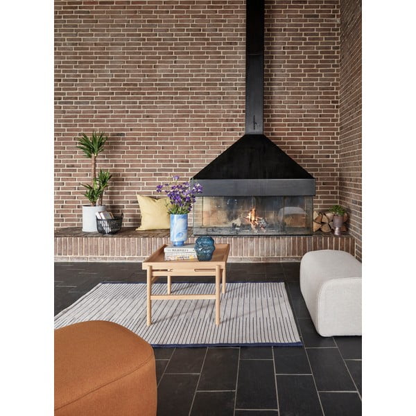 Oranž pouf Cube - Hübsch-image-2