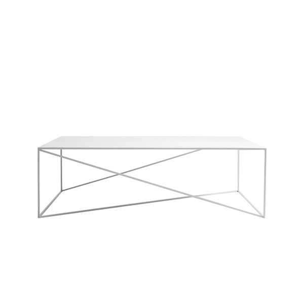 Bílý konferenční stolek Custom Form Memo, šířka 140 cm