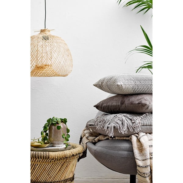 Rippvalgusti bambusest varjuga ø 42 cm Rodi - Bloomingville-image-1