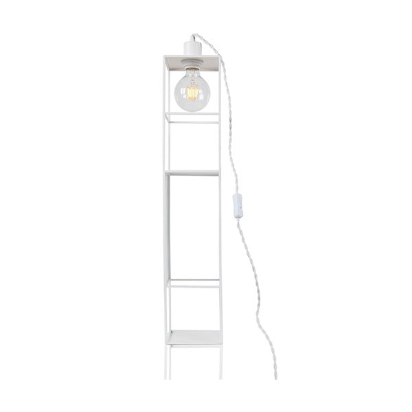Bílé stolní/nástěnné svítidlo Globen Lighting Shelfie Long