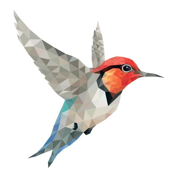 Colibri kleebis Origami - Ambiance-image-1