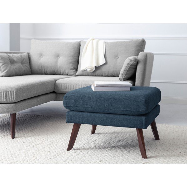 Modrý taburet Mazzini Sofas Elena-image-1