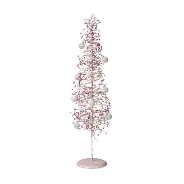 Stojací LED svítící dekorace Isaberg, růžová