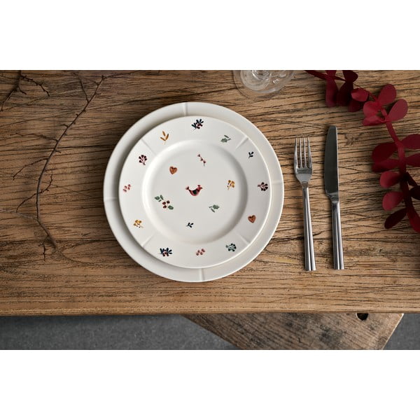 Valge portselanist taldrik ø 23cm Grand Cru Cottage - Rosendahl-image-1