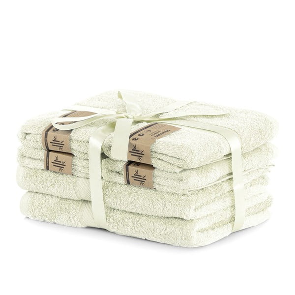 Komplektis 2 helebeeži rätikut ja 4 Ecru rätikut Bamby - DecoKing-image-1