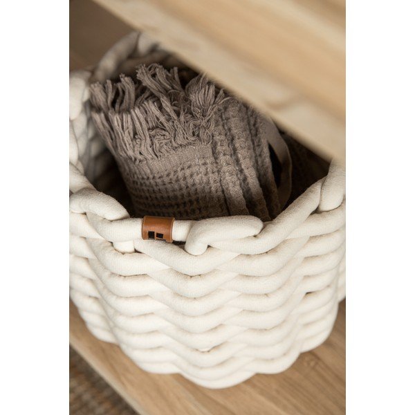 Riidest korv ø 21x17 cm Peach Skin Round S - Bigso-image-3