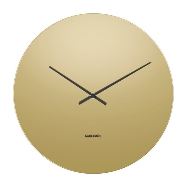 Nástěnné hodiny ve zlaté barvě Karlsson Mirage, ⌀ 40 cm