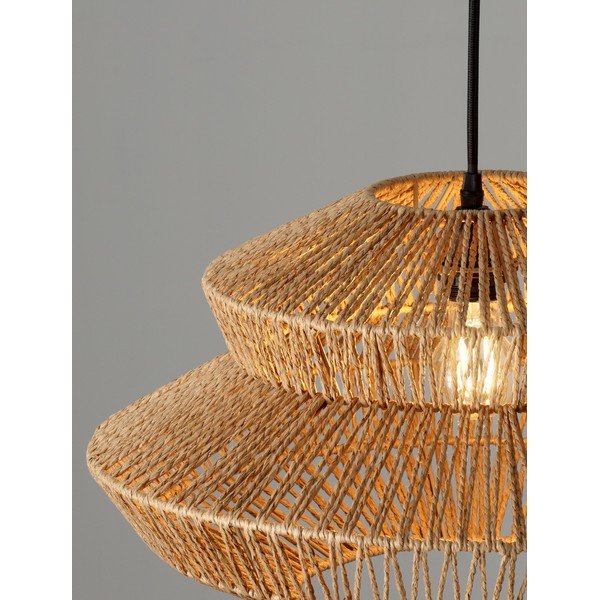 Naturaalse värviga köiest ripplamp, läbimõõduga 50 cm Nua - Nova Luce-image-4