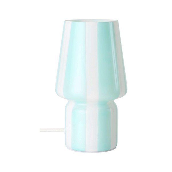Valge/sinine klaasist laualamp (kõrgus 21,5 cm) Carlo - Ellos Home