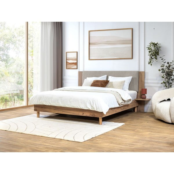 Helehall kaheinimesevoodi 140x190 cm koos võrega Lior - Bobochic Paris-image-1