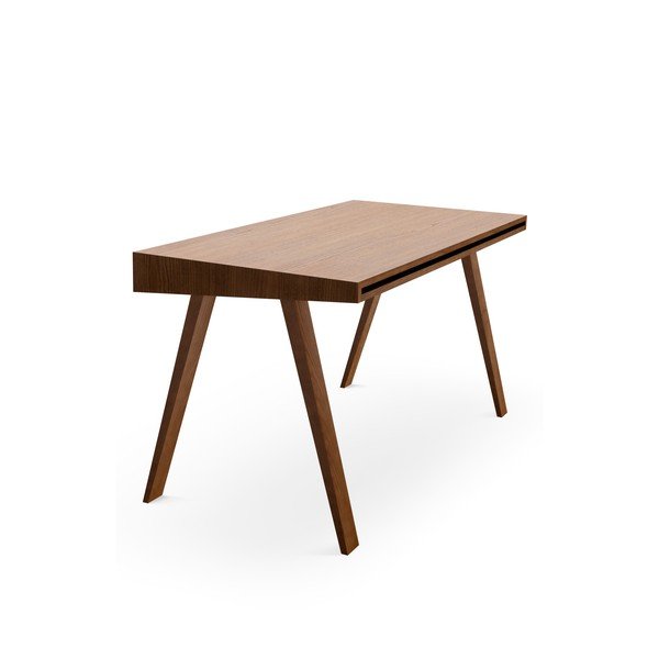 Pruun kirjutuslaud tuhkpuust jalgadega , 140 x 70 cm 4.9 - EMKO-image-3