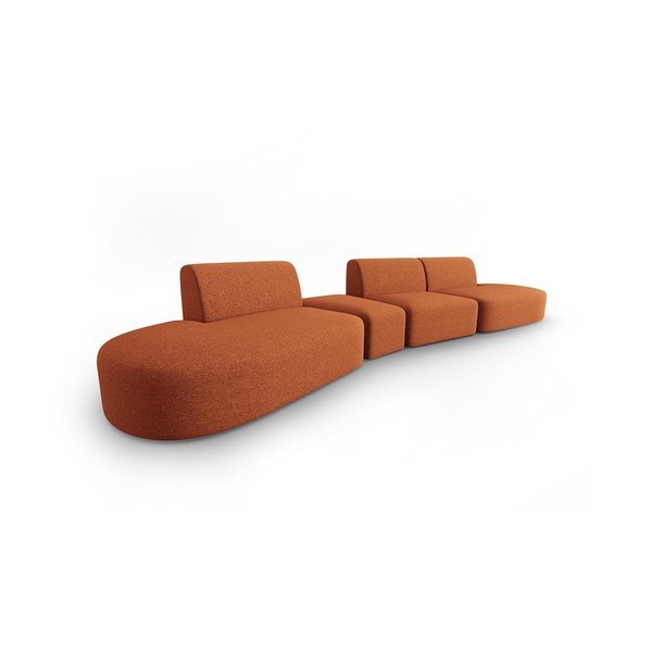 Oranž diivan 412 cm Shane - Micadoni Home-image-2