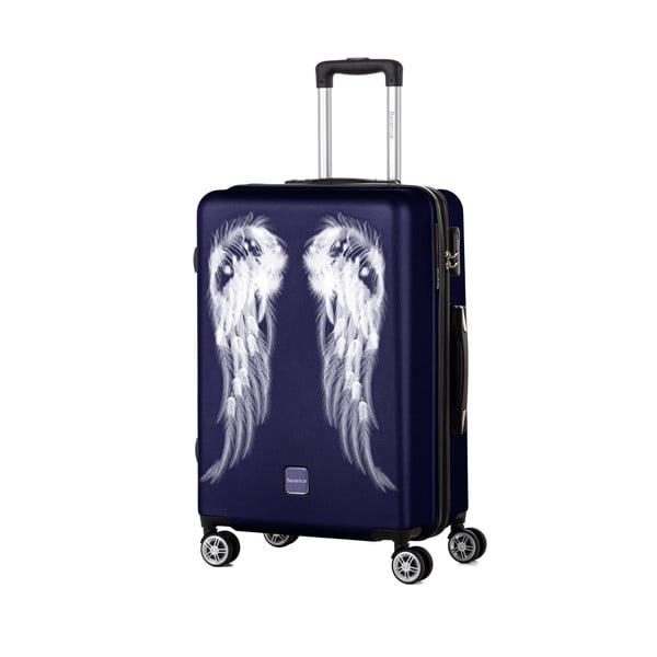 Tmavě modrý cestovní kufr Berenice Wings, 71 l