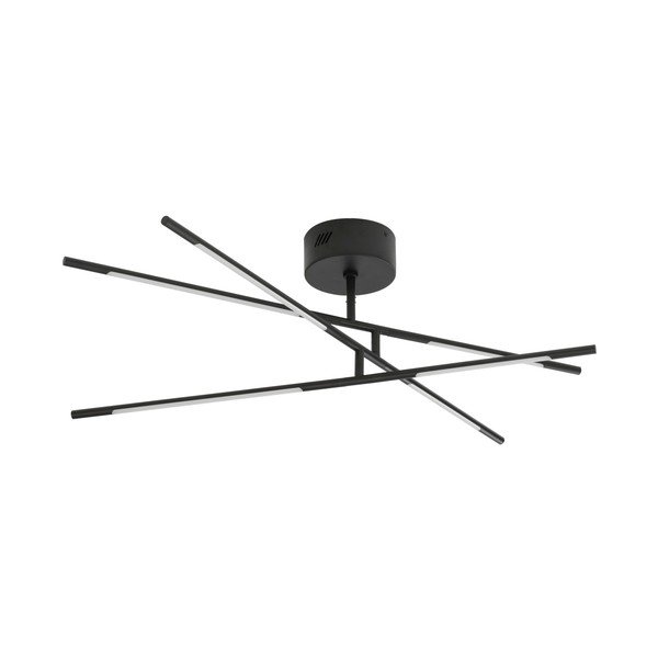 Must metallist hämardatav LED-laevalgusti akrüülklaasist varjuga 77x84 cm Raccio - Nova Luce