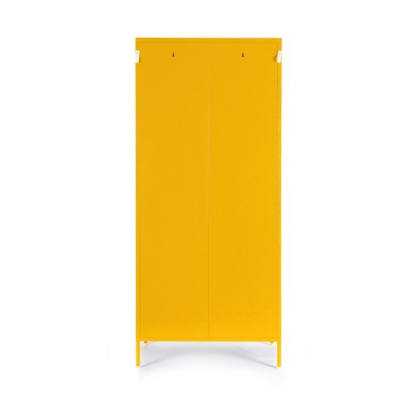 Kollane metallist lukustatav kapp 80x185x50 cm Cambridge - Yes Everyday-image-4