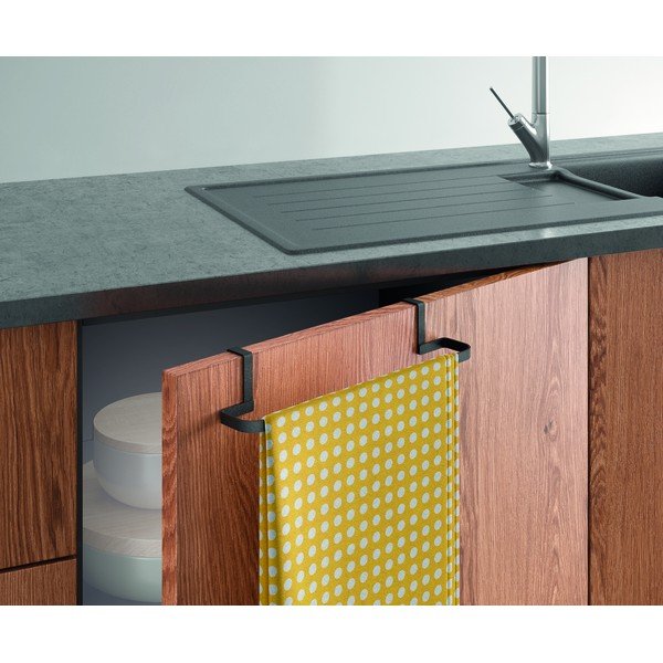 Must käterätiku hoidja rippuv roostevaba teras Galileo – Metaltex-image-1