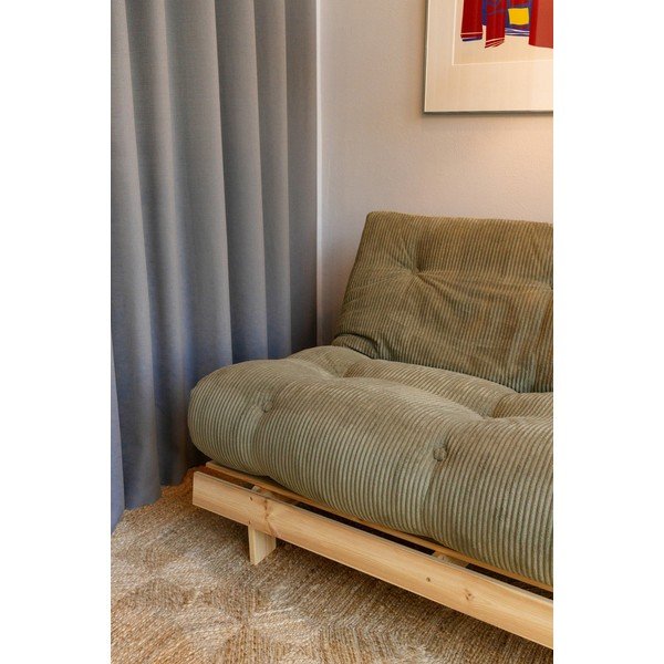Roheline kokkupandav velvetist futontool Roots - Karup-image-4