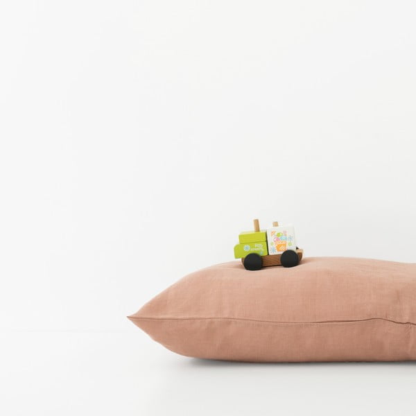 Laste oranž linane padjapüür Nature, 40 x 60 cm - Linen Tales-image-2