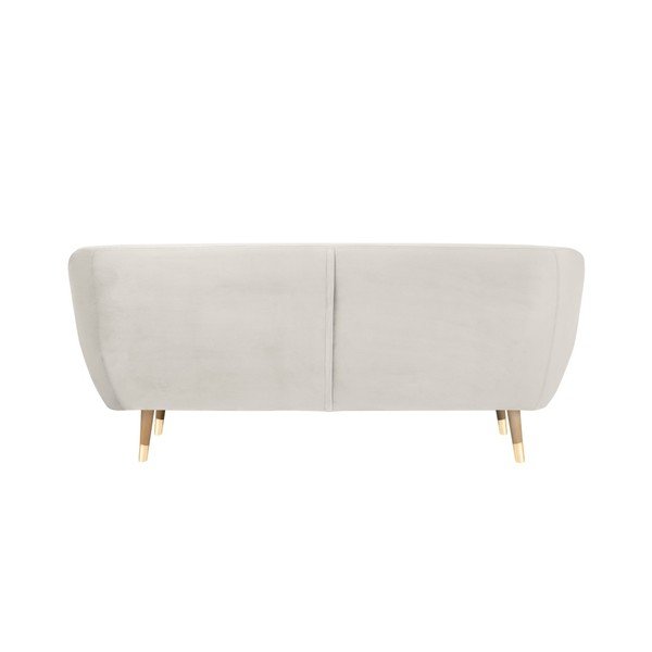 Kreemjas sametne diivan , 188 cm Benito - Mazzini Sofas-image-4