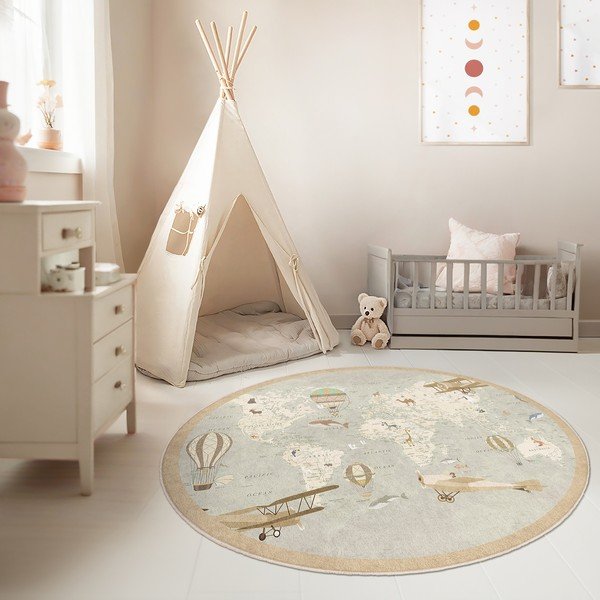Pestav laste mänguvaip ø150 cm Vintage World - Mila Home-image-4