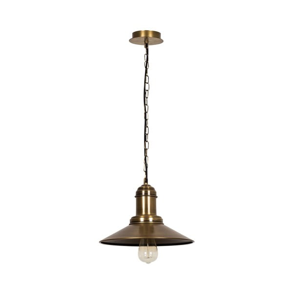 Pronksivärvi rippvalgusti metallist varjuga ø 30 cm Sivani - Opviq lights-image-3