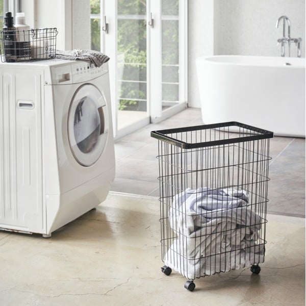 Must metallist pesukorv 55 L Tower - YAMAZAKI-image-1