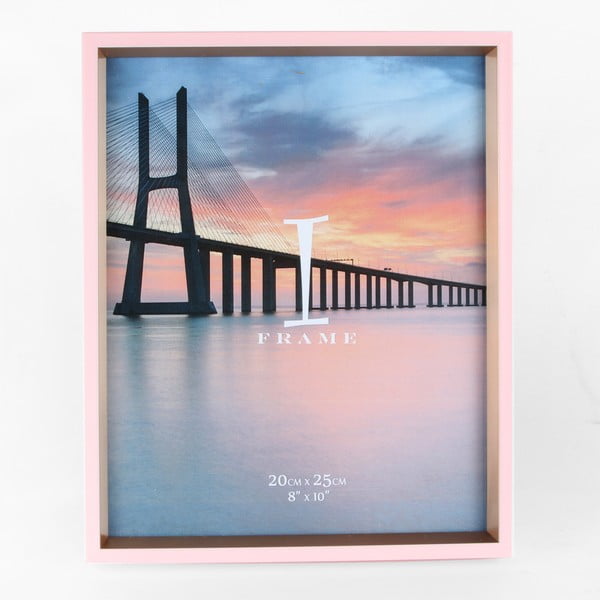 Růžový fotorámeček Juliana Impressions Pink & Gold, 22,2 x 27,5 cm