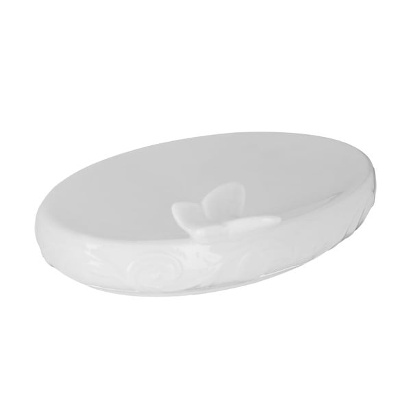 Bílá miska na mýdlo z porcelánu Premier Housewares, 17 x 12 cm