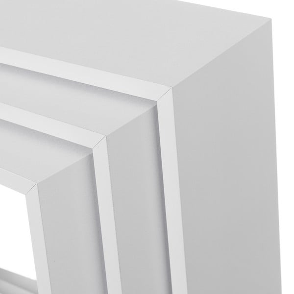 Valged riiulid 3-st komplektis - Casa Selección-image-1