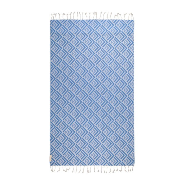 Modrá hammam osuška Begonville Hype, 180 x 95 cm