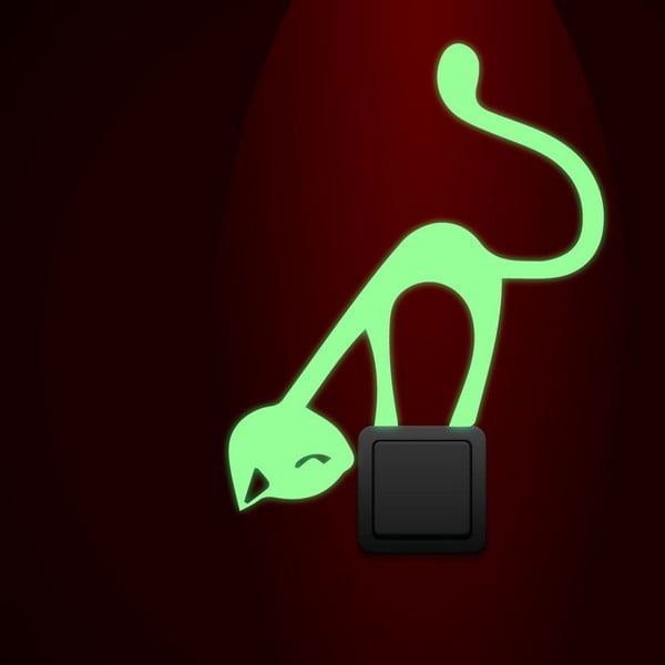 Valgustatud kleebis Armas kass - Ambiance-image-2