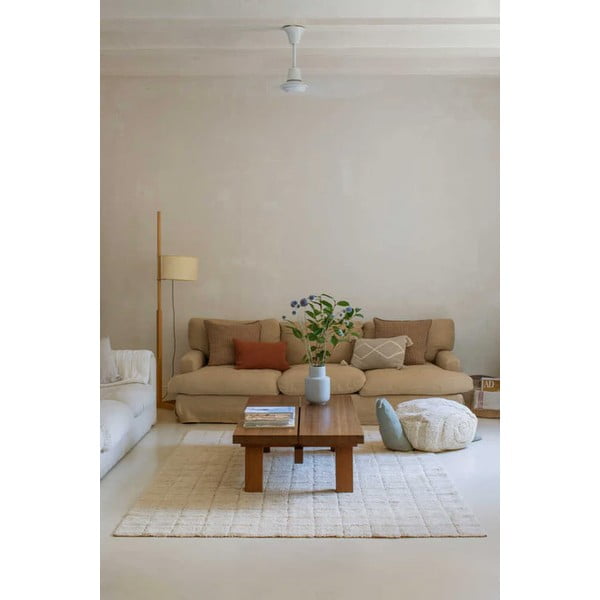 Kreem pestav käsitsi kootud puuvillane vaip 200x300 cm Mosaic - Lorena Canals-image-3