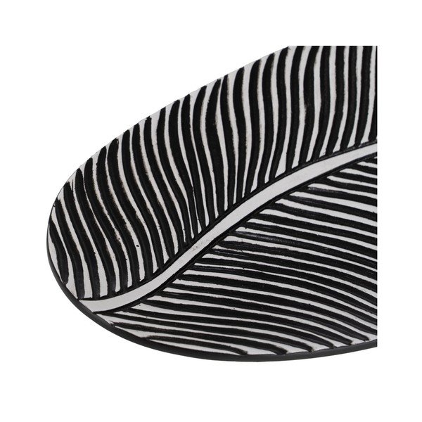 Dekoratiivne polüresiinist kandik 16x37 cm B&W - Ixia-image-3