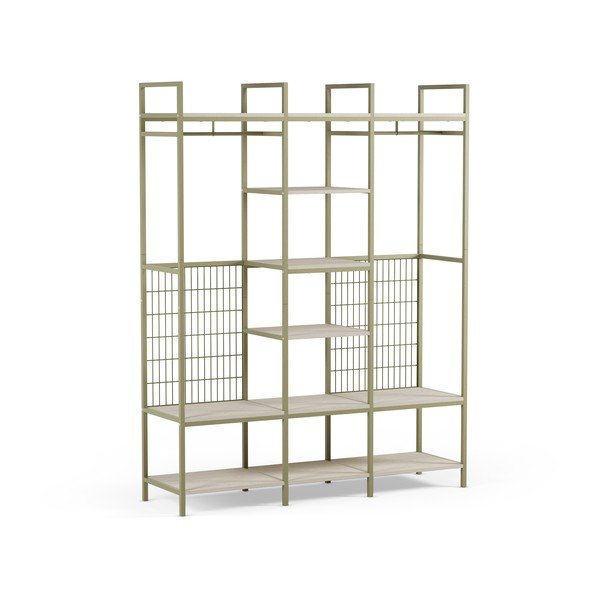 Roheline avatud terasest riidekapp 140x179.5x40 cm Amara - Marckeric