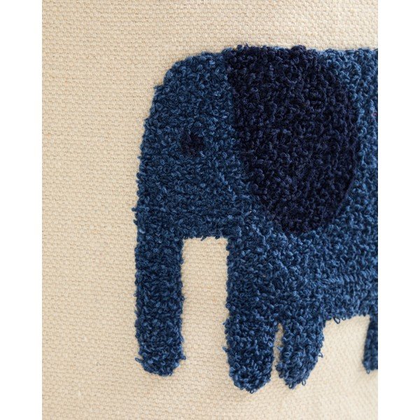 Elevandiluu värvi riidest laste mänguasjakorv ø 45x30 cm Tandani - Kave Home-image-4